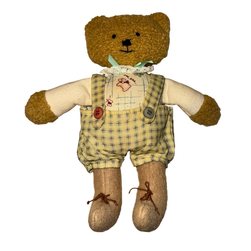 Eden‎ Way Back When Hippity Hop Plush Stuffed Teddy Baby Bear Vintage Rare ~Flaw